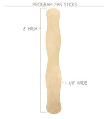 Greenery Wedding Program Fans Sticks Included - Printed Wedding Program Fans - Greenery Fans for Wedding - Simple Wedding Program Fans