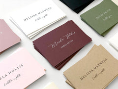 Simple Wedding Menu Cards - Printed Wedding Menus - Menus For Reception Tables - Wine Wedding Menus