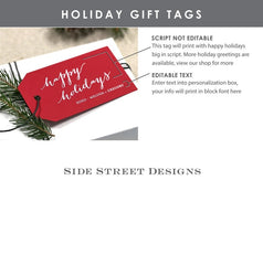 Christmas Personalized Gift Tags, Wine Gift Tags, Holiday Party Favor Tags, Christmas Tags, Gift Favor Tags, Tags for Gifts, White Ink