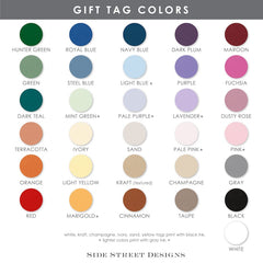 Hotel Welcome Tags, Out of Town Wedding Gift Bag Tags, Printed, Customized, Many Wedding Colors Available