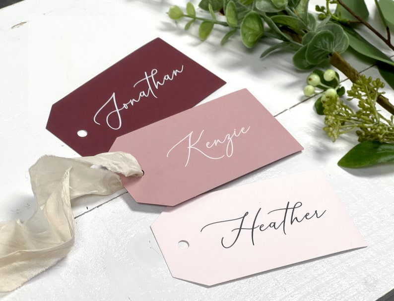 Bridesmaid Gift Tags, Personalized Name Tags, Printed Personalized Bridesmaid Gift Tags, Printed Gift Tag