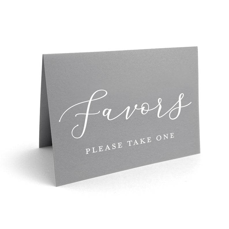 Wedding Favors Sign, Simple Minimalist Printed Favor Table Signs, Table Sign for Bridal Shower, Favor Sign for Baby Shower, Guest Favor Sign